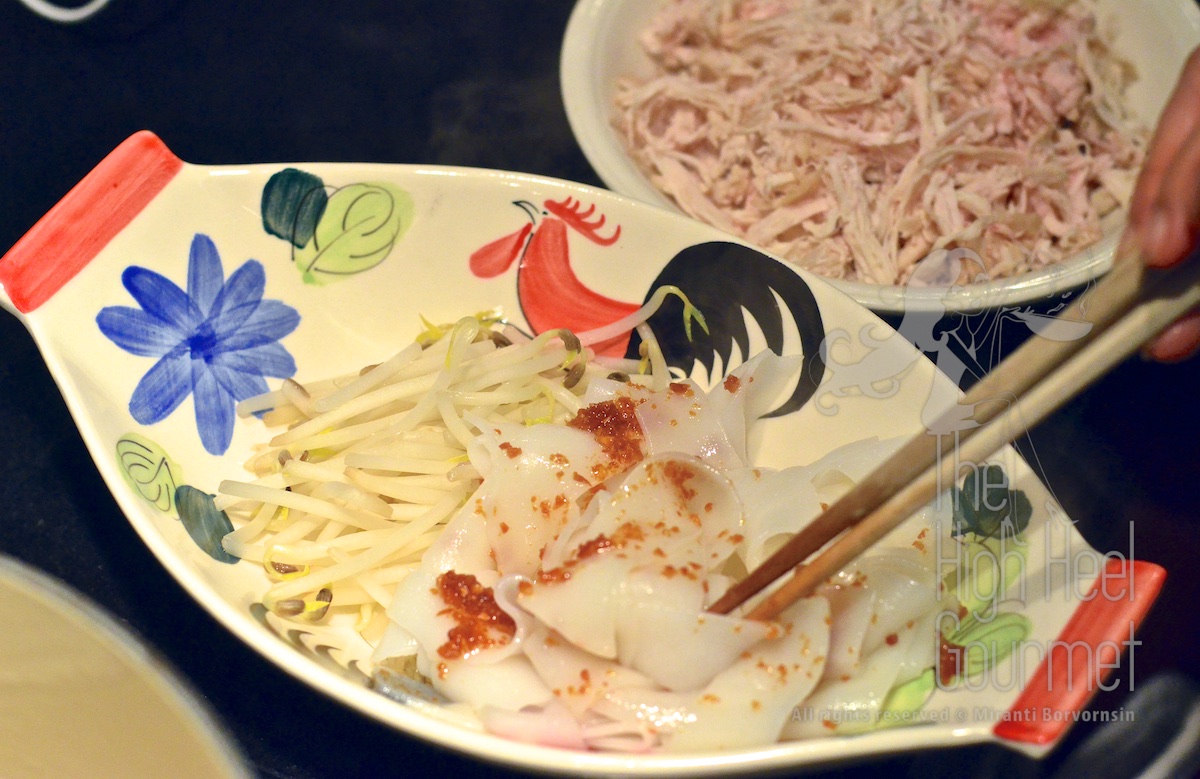 Thai Chicken Noodles Soup and Salad, Guay Tiew Gai by The High Heel Gourmet 10