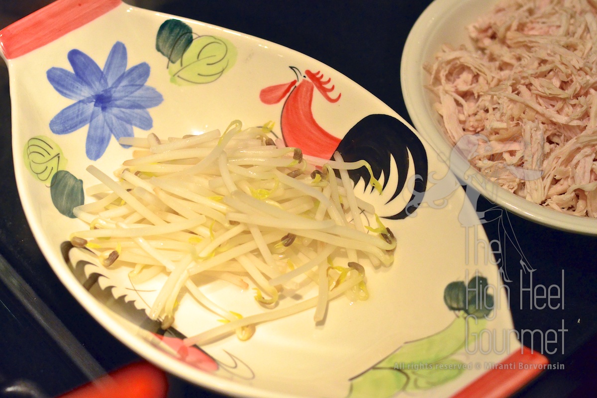 Thai Chicken Noodles Soup and Salad, Guay Tiew Gai by The High Heel Gourmet 12
