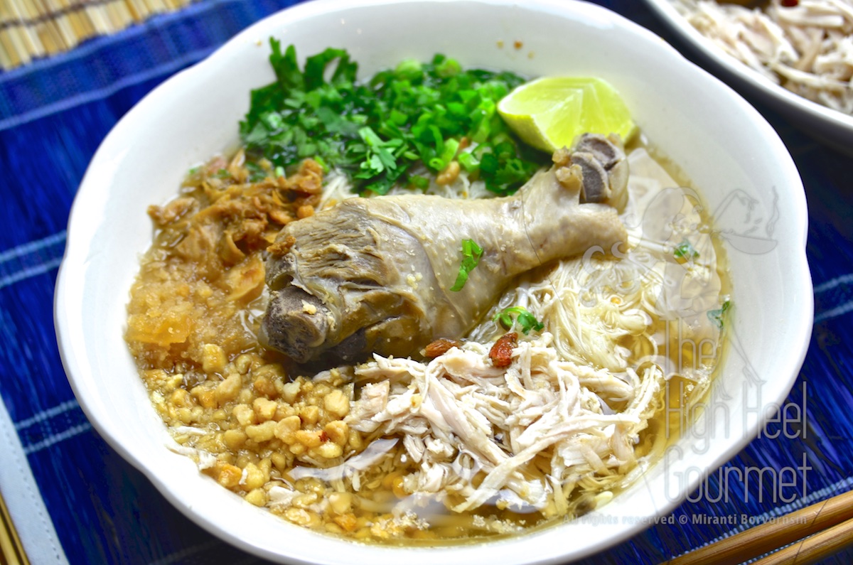 Thai Chicken Noodles Soup and Salad, Guay Tiew Gai by The High Heel Gourmet 2