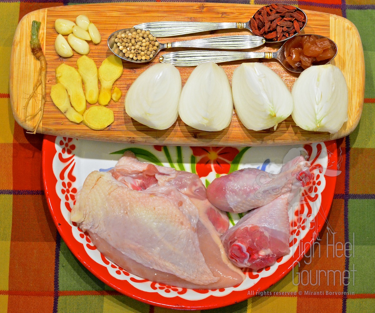 Thai Chicken Noodles Soup and Salad, Guay Tiew Gai by The High Heel Gourmet 25