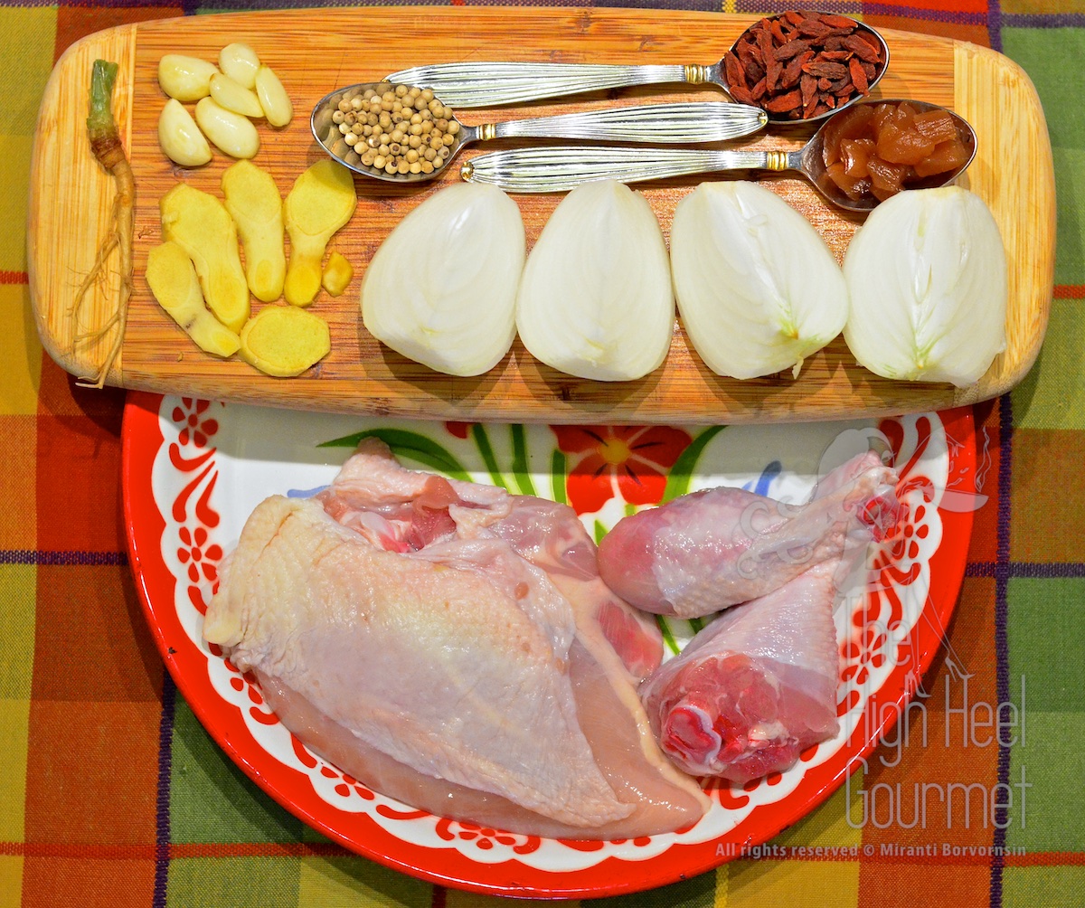 Thai Chicken Noodles Soup and Salad, Guay Tiew Gai by The High Heel Gourmet 25