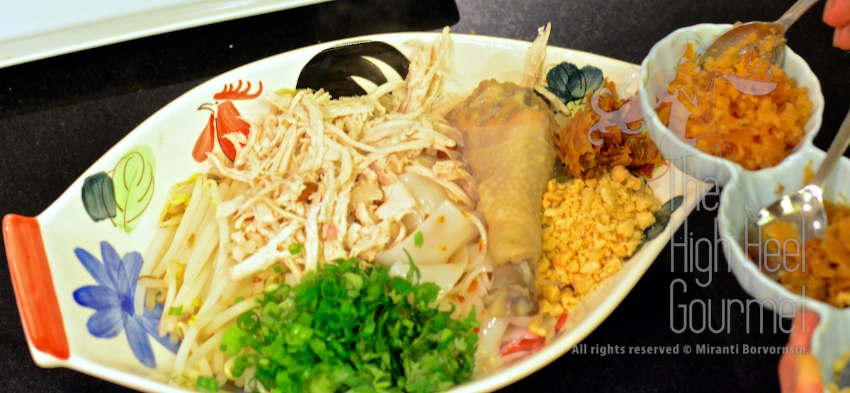 Thai Chicken Noodles Soup and Salad, Guay Tiew Gai by The High Heel Gourmet 4