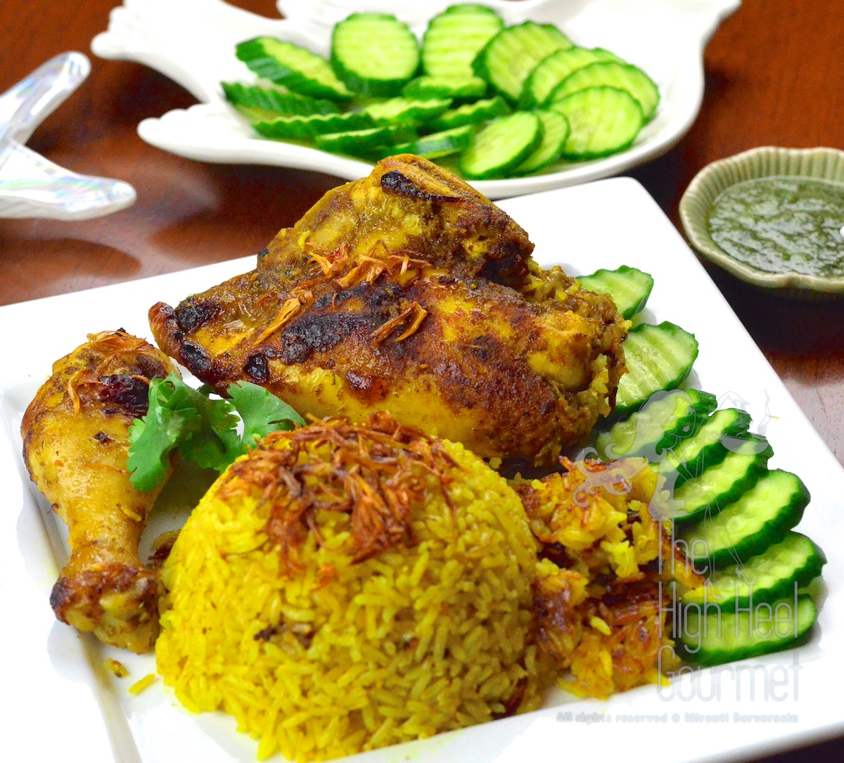 Thai Halal Chicken Rice Briyani - Khao Mok Gai by The High Heel Gourmet 20