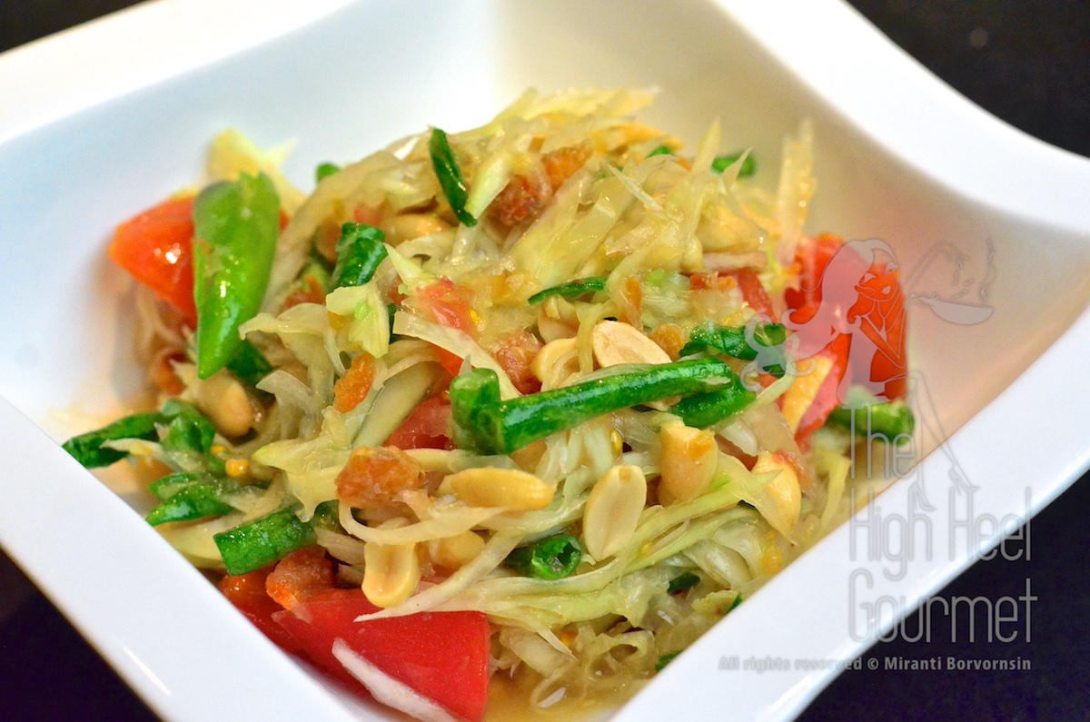 Thai Som Tam - Spicy Green Papaya Salad by The High Heel Gourmet 18