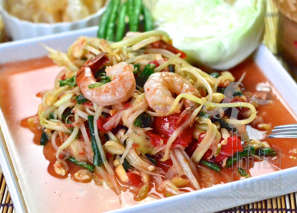 Thai Som Tam - Spicy Green Papaya Salad by The High Heel Gourmet 6