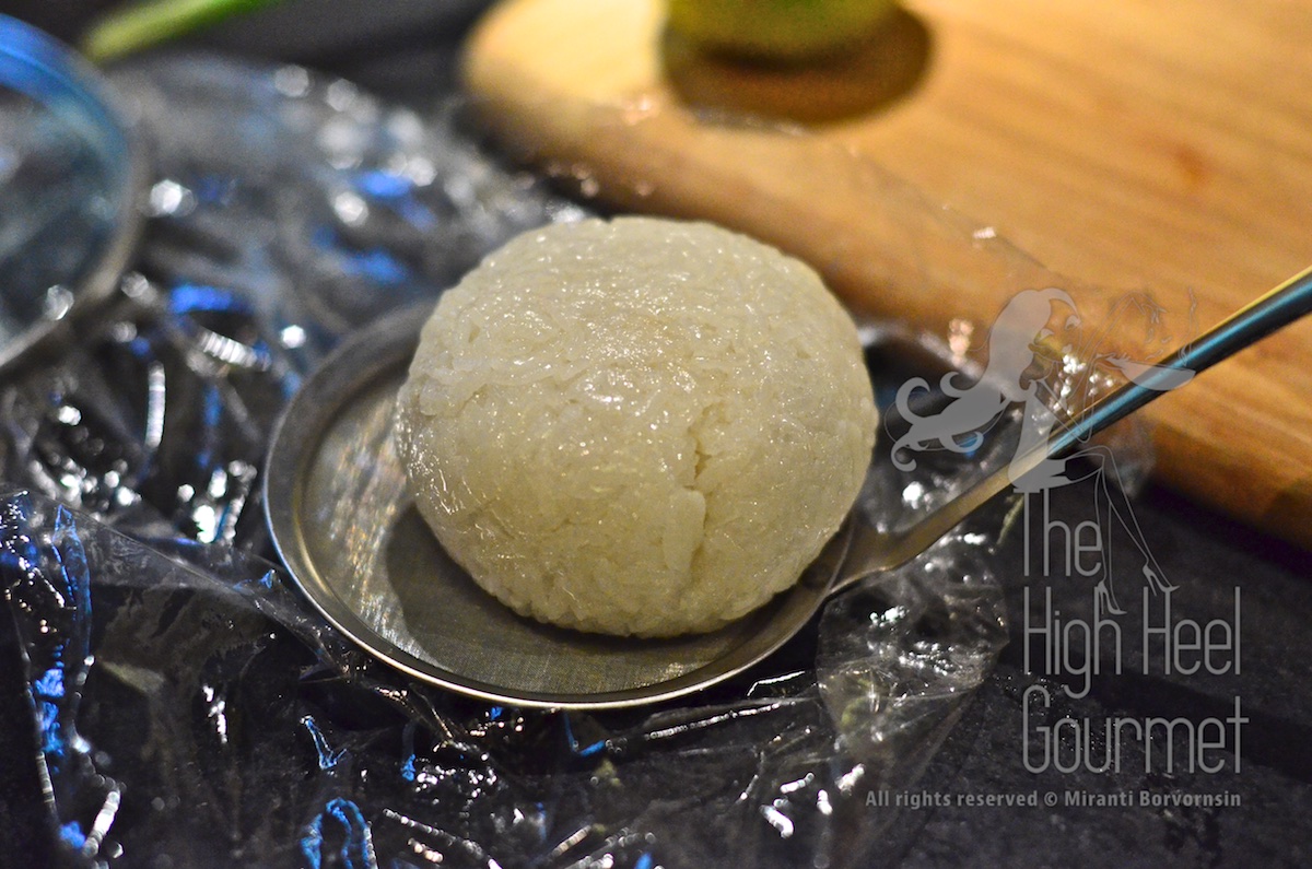 Fried glutinous rice balls filled with Larb by The High Heel Gourmet 2 (1)