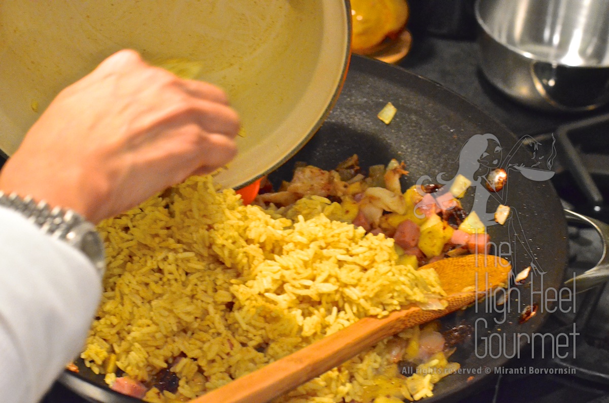 Pineapple Fried Rice - Khao Pad Sapparot by The High Heel Gourmet 11