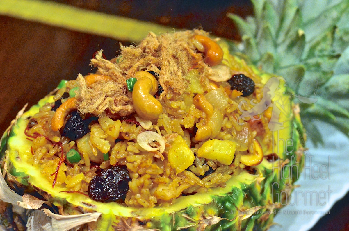 Pineapple Fried Rice - Khao Pad Sapparot by The High Heel Gourmet 13