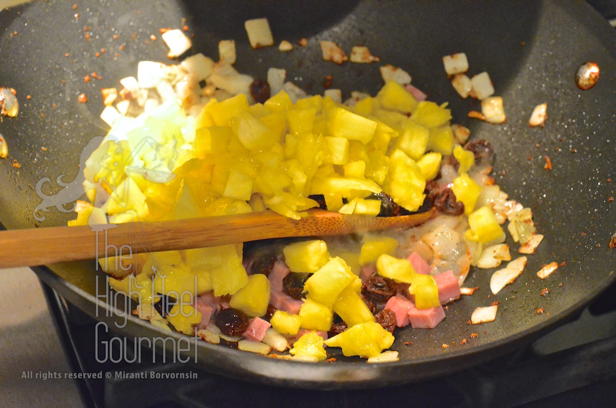 Pineapple Fried Rice - Khao Pad Sapparot by The High Heel Gourmet 3