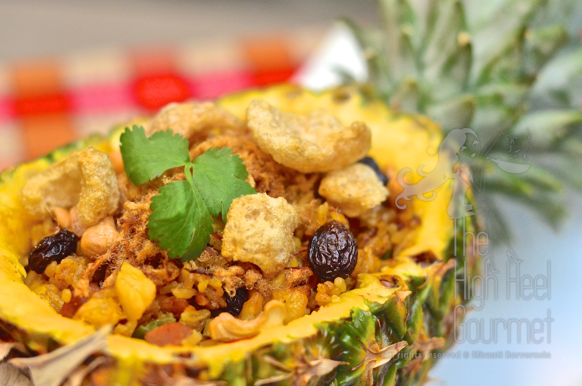 Pineapple Fried Rice - Khao Pad Sapparot by The High Heel Gourmet 9