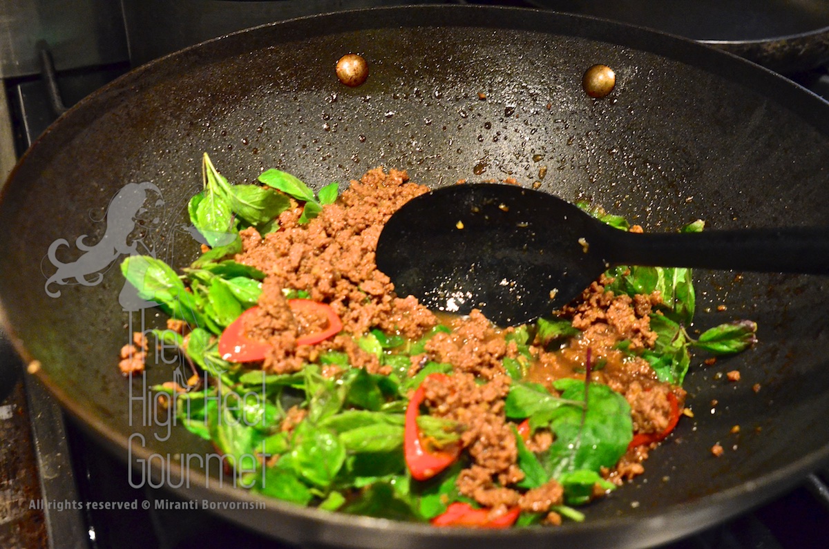 Thai Pad Ka-Prow, Bison Stir Fried with Holy Basil by The High Heel Gourmet 3