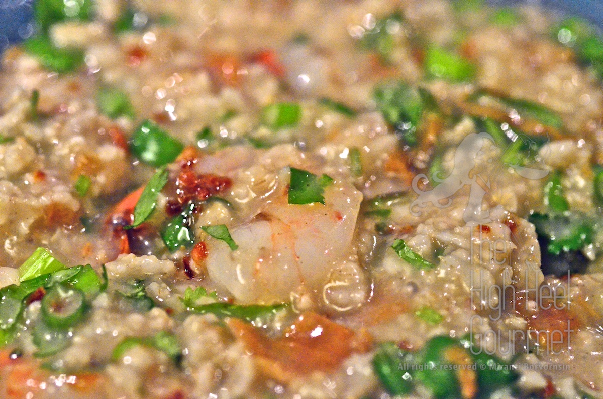 Thai Porridge with Shrimp - Khao Tom Goong by The High Heel Gourmet 2
