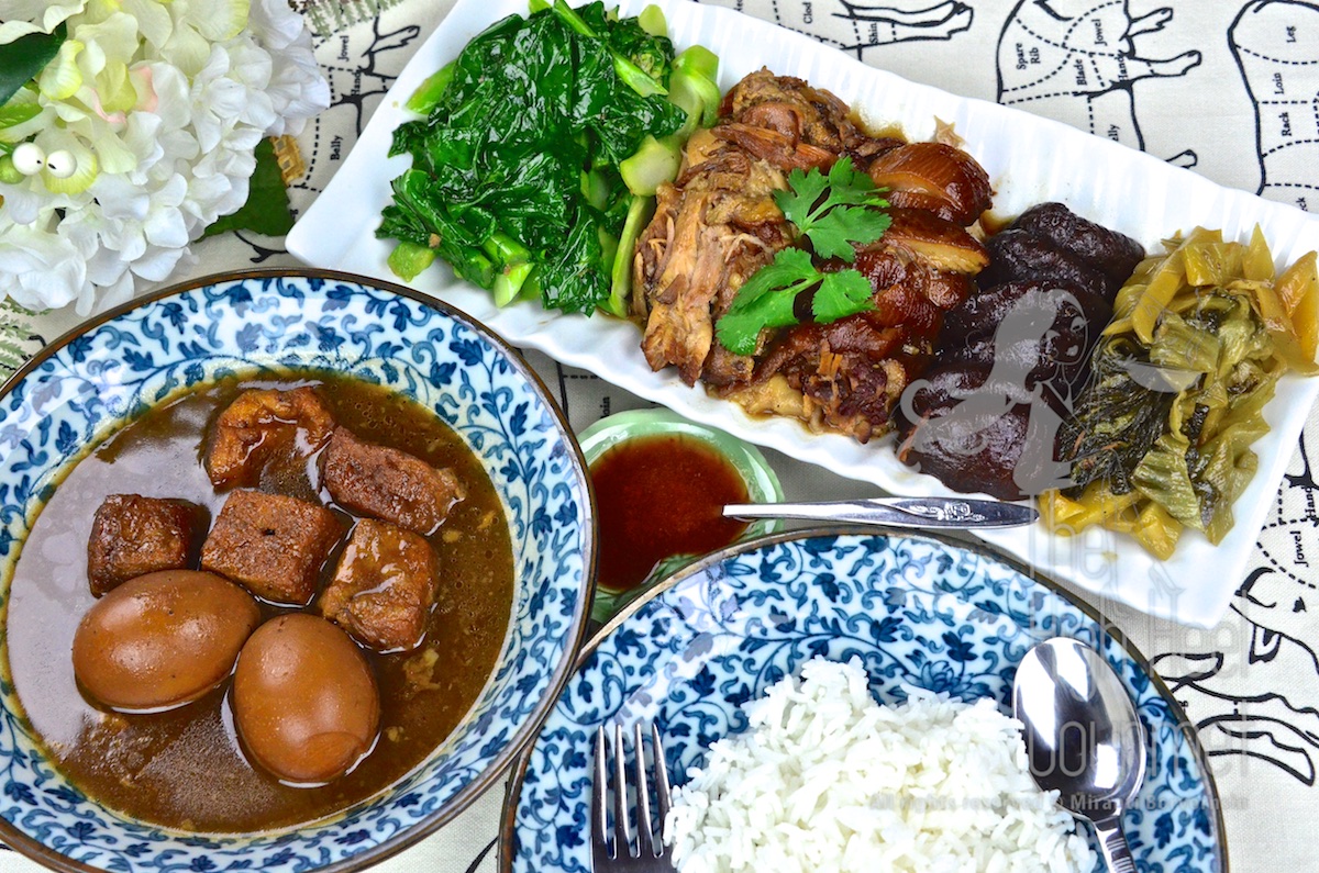 Thai Style Pork Leg Stew with Five Spice - Khao Kha Moo by The High Heel Gourmet 16