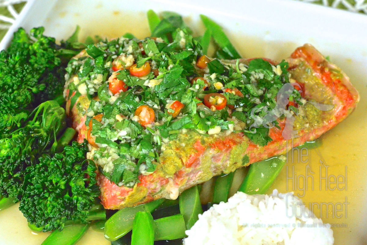 Thai Style Salmon with Garlic Chilies and Lime by The High Heel Gourmet 1