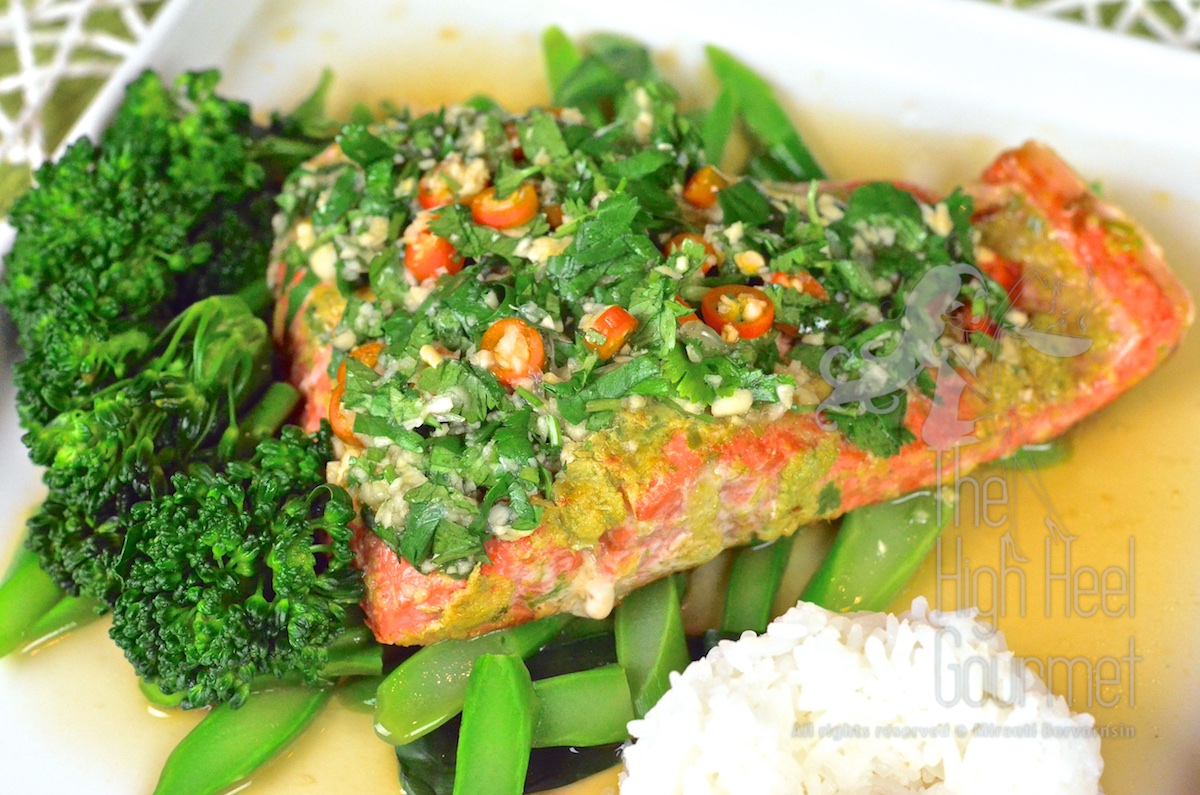Thai Style Salmon with Garlic Chilies and Lime by The High Heel Gourmet 3
