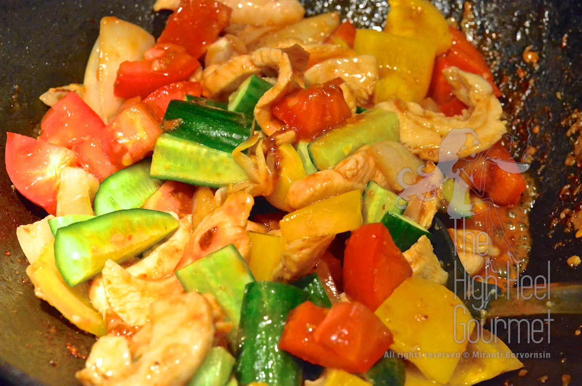 Thai Sweet and Sour Stir-Fry, Pad Priew Wan by The High Heel Gourmet 7