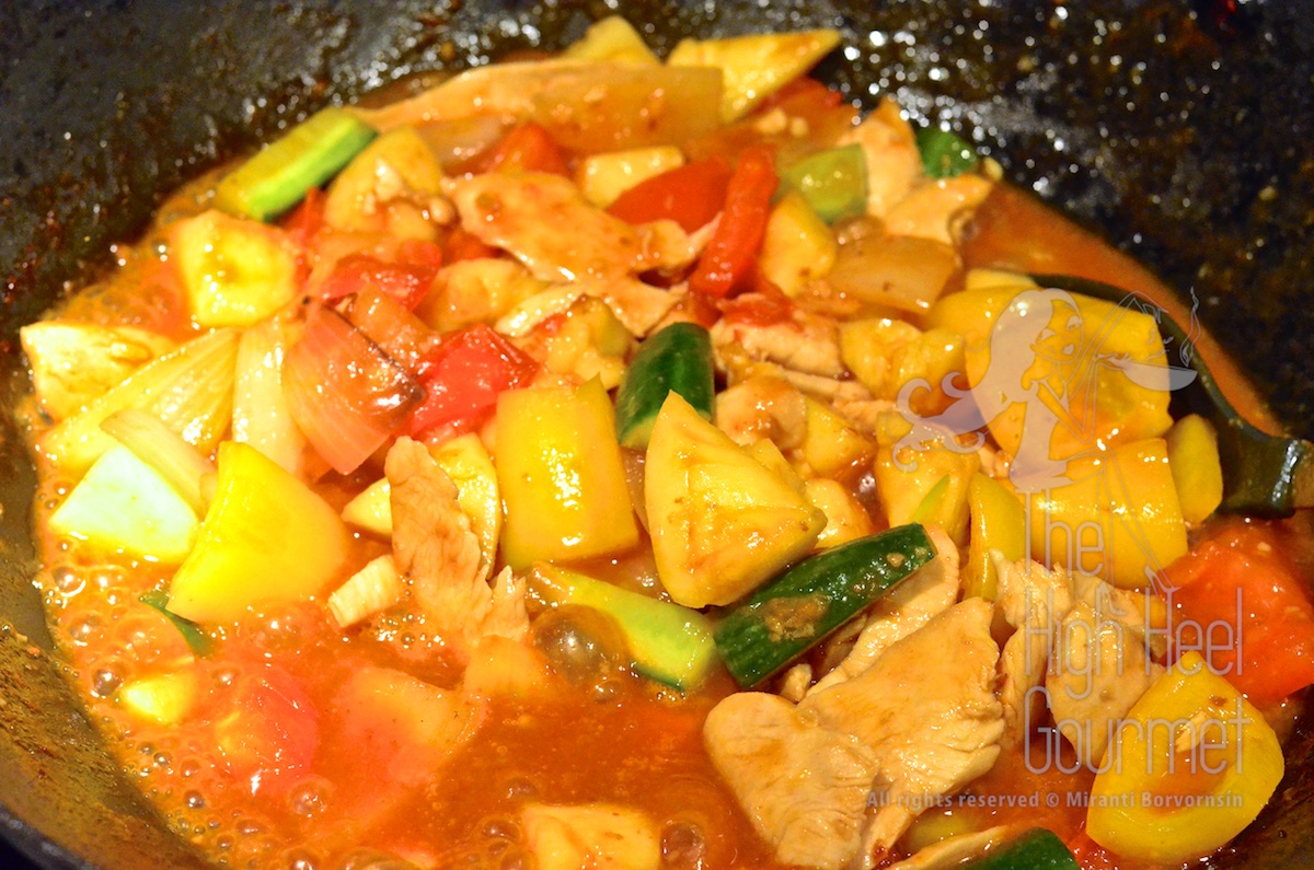 Thai Sweet and Sour Stir-Fry, Pad Priew Wan by The High Heel Gourmet 8