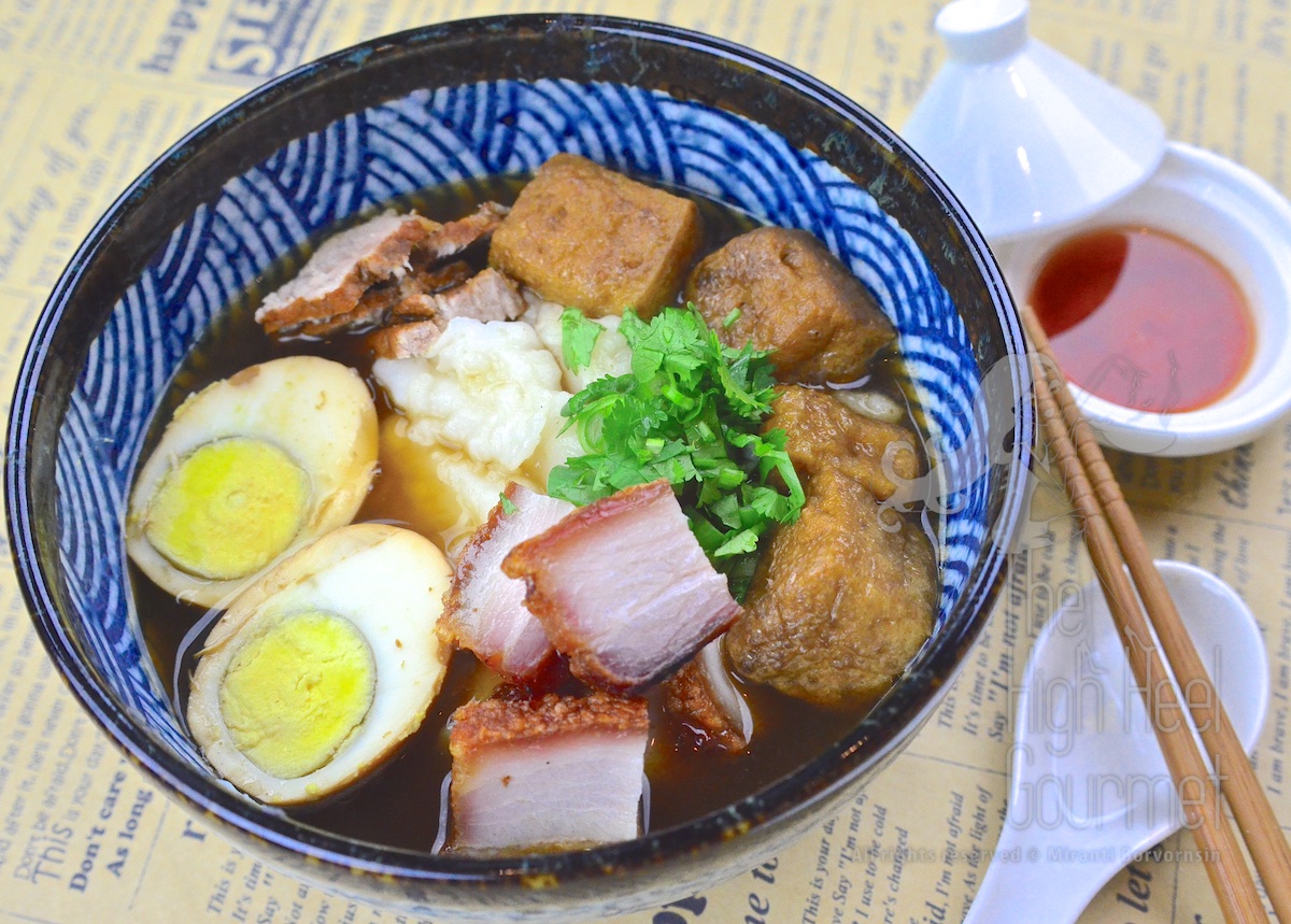 Rice Flakes - Rolled Noodles in Five Spices Broth - Guay Jub Nam Kon by The High Heel Gourmet 10