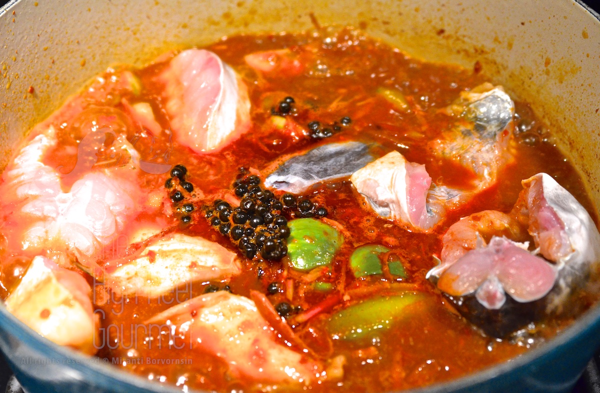 Thai Jungle Curry with Cat Fish - Kaeng Pa Pla Dook by The High Heel Gourmet 5